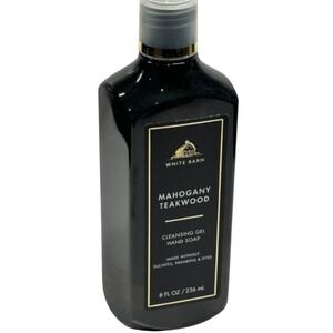 White Barn Mahogany Teakwood Cleansing Gel Hand Soap 8 fl oz Bath Body‎ Works
